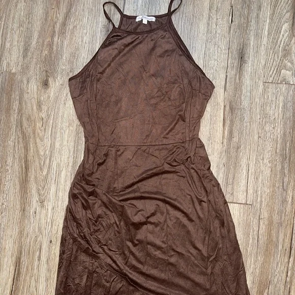 BROWN BODYCON DRESS - Picture 3 of 3